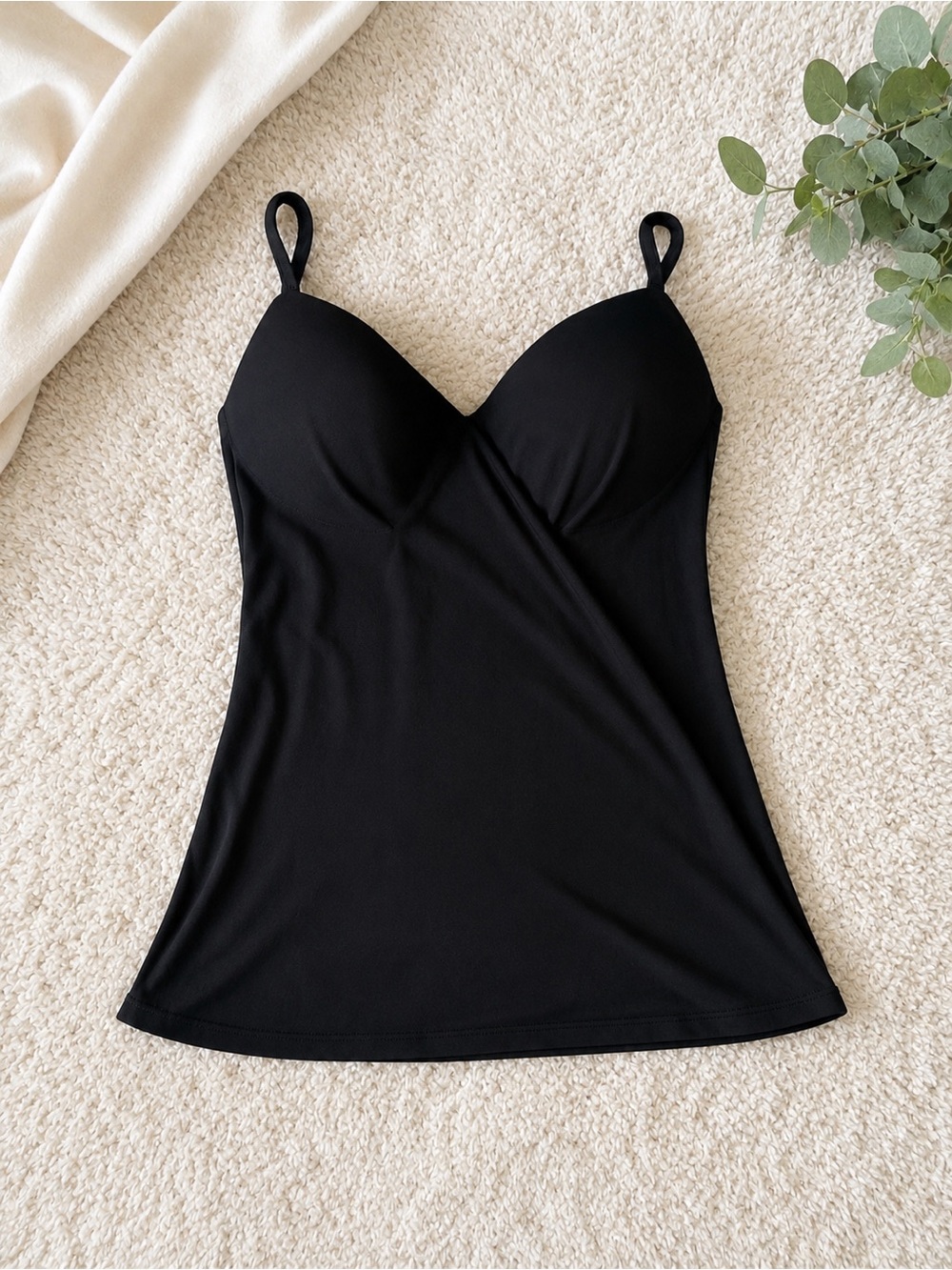 Hanro Black Molded-Cup Camisole